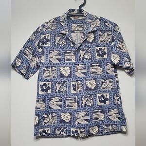 Hawaiian Design Shirt Made In HAWAII Large